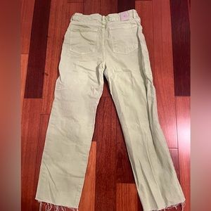 Light/lime green zara jeans